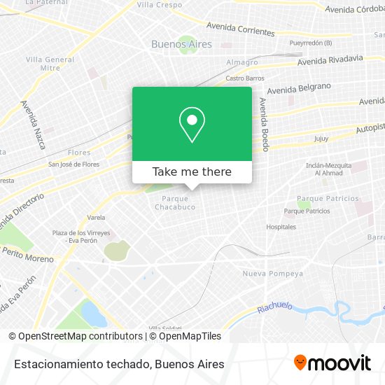 Estacionamiento techado map