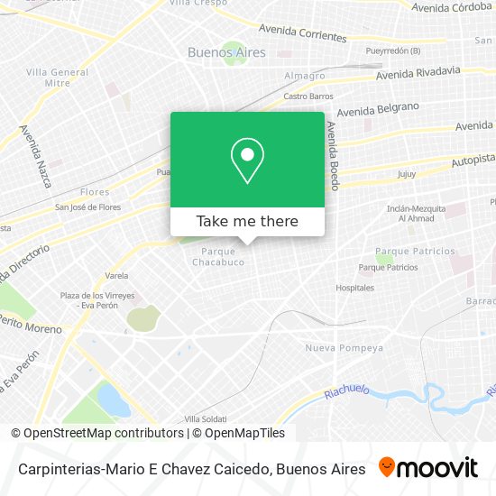 Carpinterias-Mario E Chavez Caicedo map