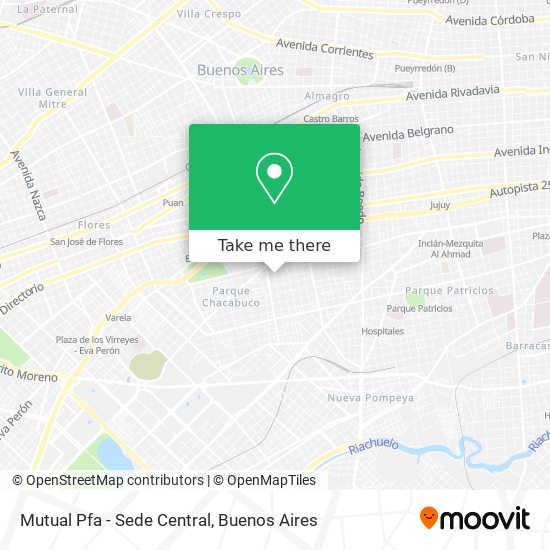 Mutual Pfa - Sede Central map