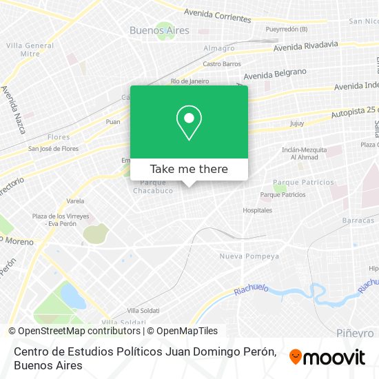 Centro de Estudios Políticos Juan Domingo Perón map