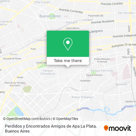 Perdidos y Encontrados Amigos de Apa La Plata map