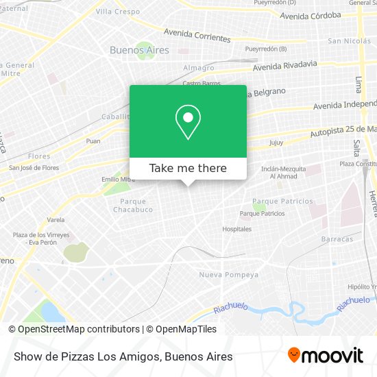 Show de Pizzas Los Amigos map