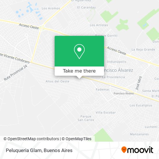 Peluqueria Glam map