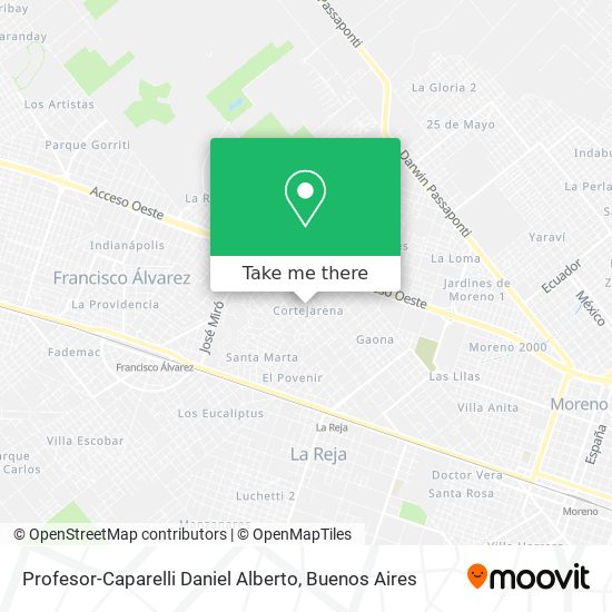 Profesor-Caparelli Daniel Alberto map