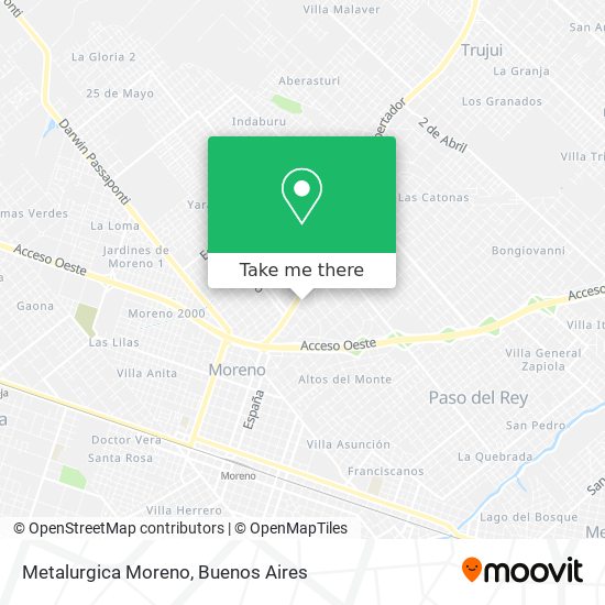 Metalurgica Moreno map