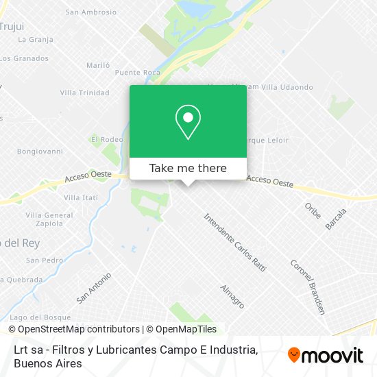 Mapa de Lrt sa - Filtros y Lubricantes Campo E Industria
