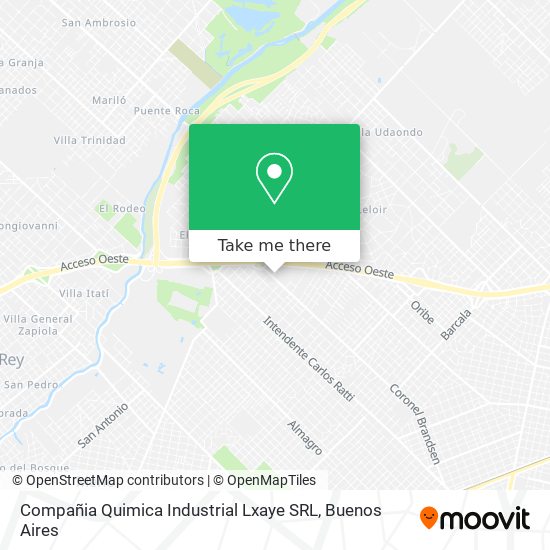 Compañia Quimica Industrial Lxaye SRL map