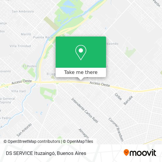 Mapa de DS SERVICE Ituzaingó