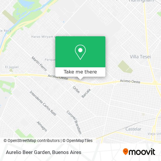 Mapa de Aurelio Beer Garden