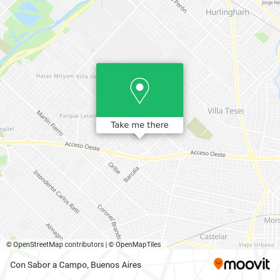 Con Sabor a Campo map