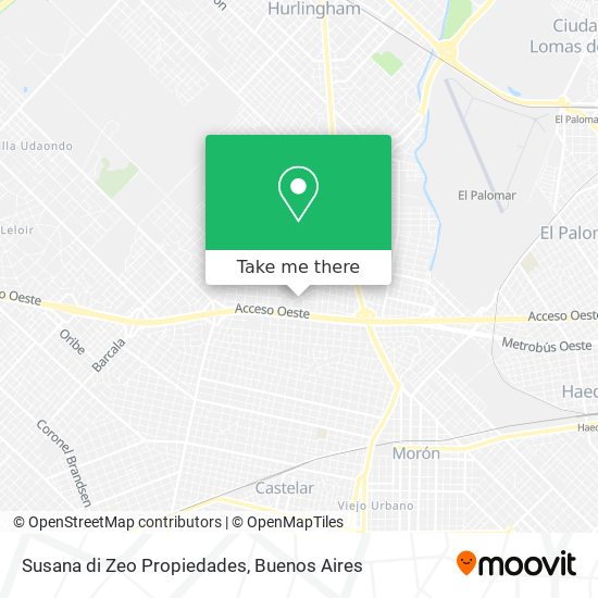 Susana di Zeo Propiedades map