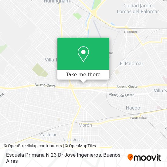 Mapa de Escuela Primaria N 23 Dr Jose Ingenieros