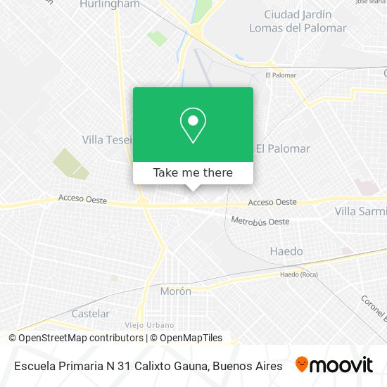 Escuela Primaria N 31 Calixto Gauna map
