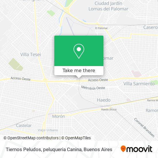Tiernos Peludos, peluqueria Canina map