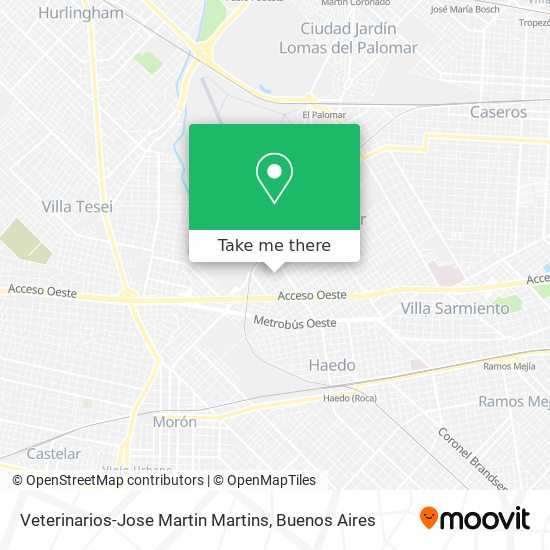 Veterinarios-Jose Martin Martins map