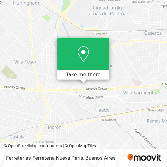 Ferreterias-Ferreteria Nueva Paris map