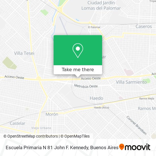 Escuela Primaria N 81 John F. Kennedy map