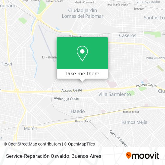 Service-Reparación Osvaldo map