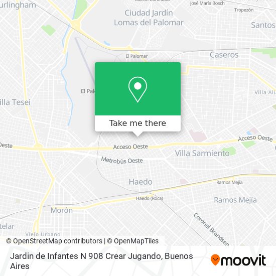 Jardin de Infantes N 908 Crear Jugando map