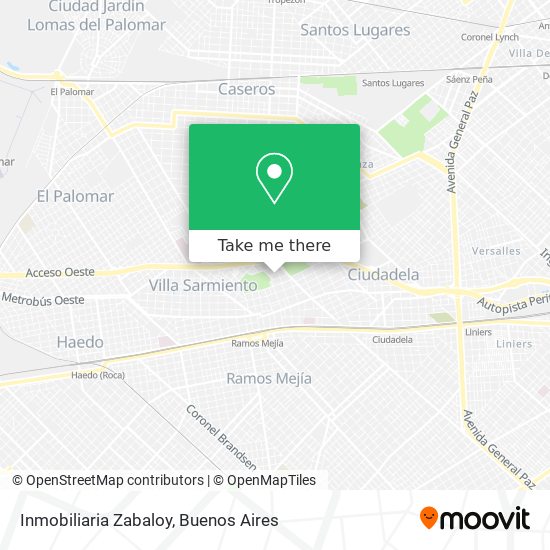 Mapa de Inmobiliaria Zabaloy