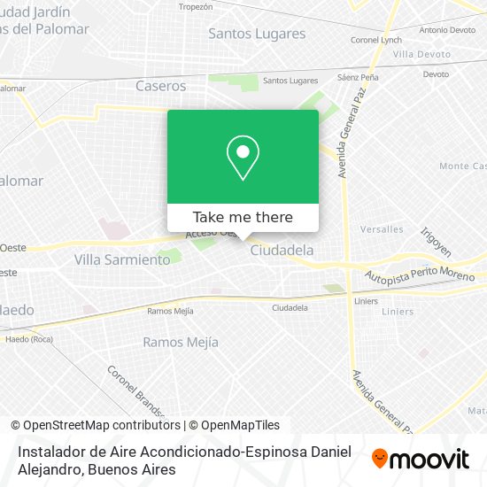 Instalador de Aire Acondicionado-Espinosa Daniel Alejandro map