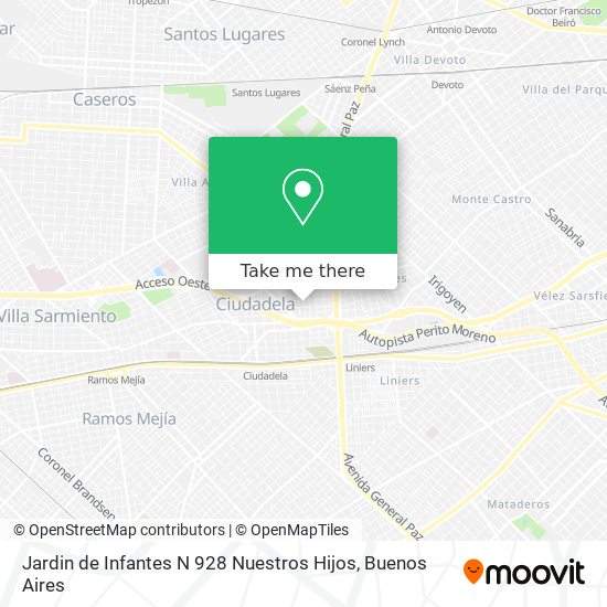 Jardin de Infantes N 928 Nuestros Hijos map