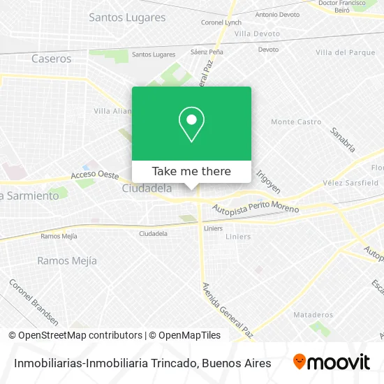 Mapa de Inmobiliarias-Inmobiliaria Trincado