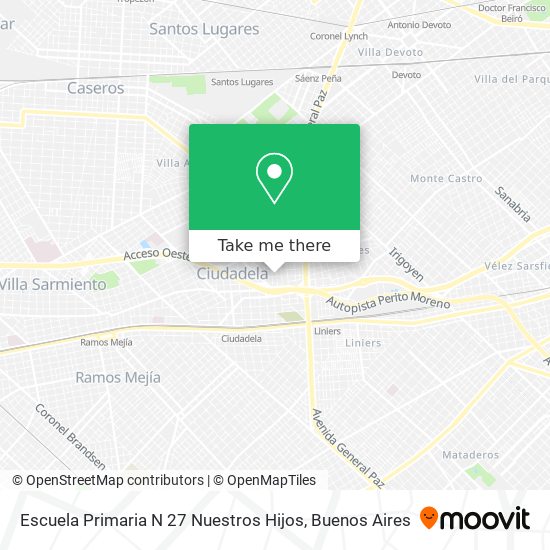 Escuela Primaria N 27 Nuestros Hijos map