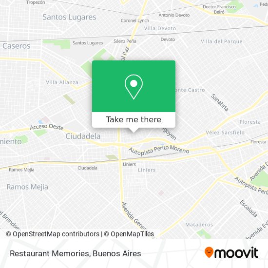 Restaurant Memories map