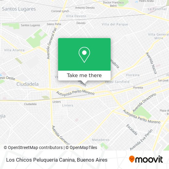 Los Chicos Peluquería Canina map