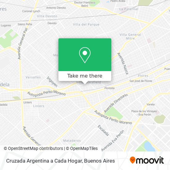 Cruzada Argentina a Cada Hogar map