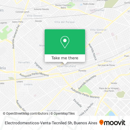 Electrodomesticos-Venta-Tecniled Sh map