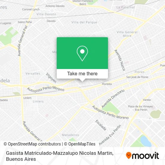 Mapa de Gasista Matriculado-Mazzalupo Nicolas Martin
