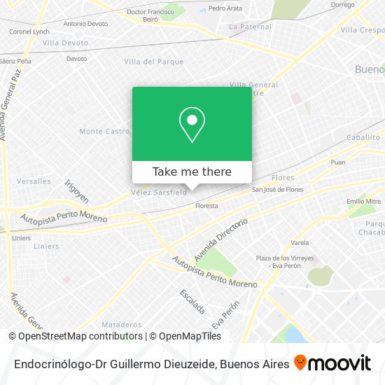 Endocrinólogo-Dr Guillermo Dieuzeide map