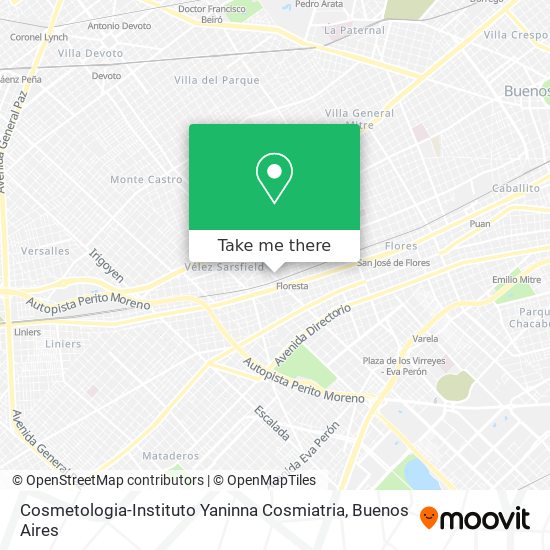 Cosmetologia-Instituto Yaninna Cosmiatria map