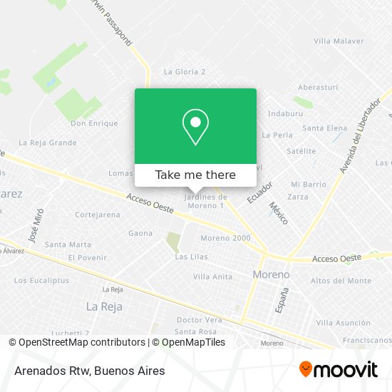 Arenados Rtw map