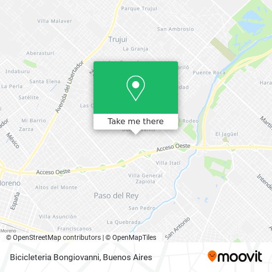 Bicicleteria Bongiovanni map