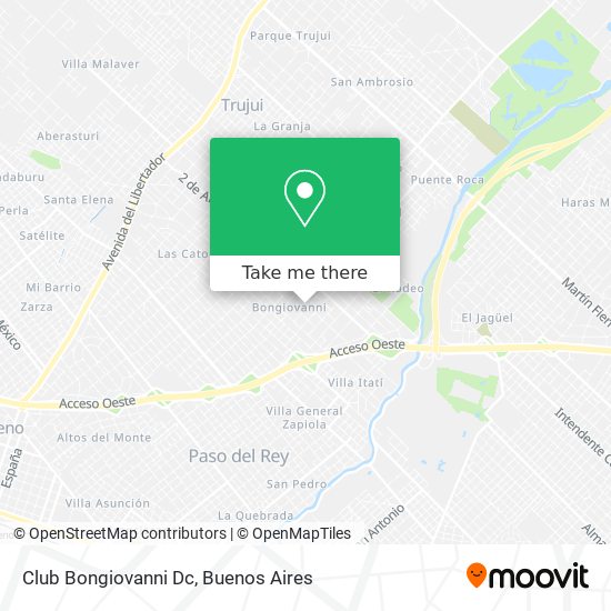 Mapa de Club Bongiovanni Dc