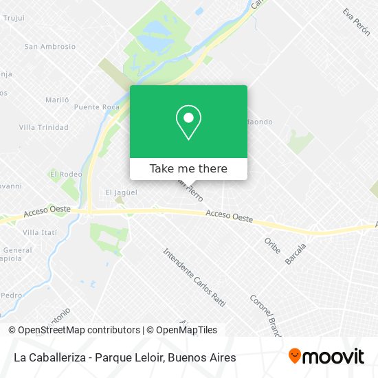 Mapa de La Caballeriza - Parque Leloir