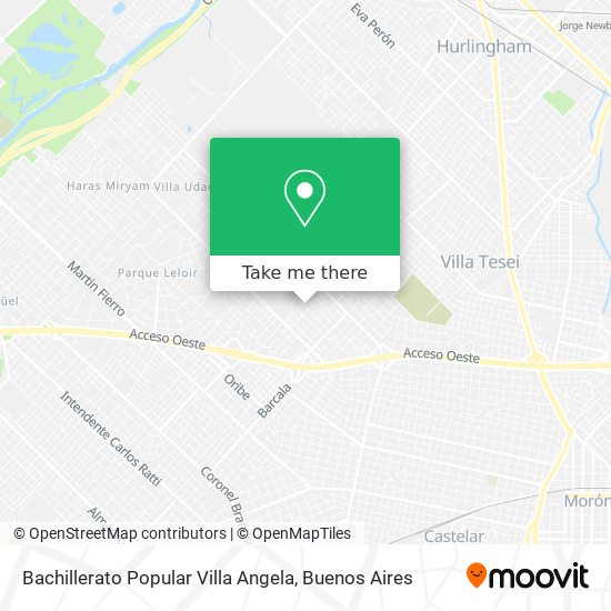 Bachillerato Popular Villa Angela map