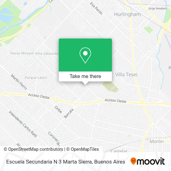 Escuela Secundaria N 3 Marta Sierra map