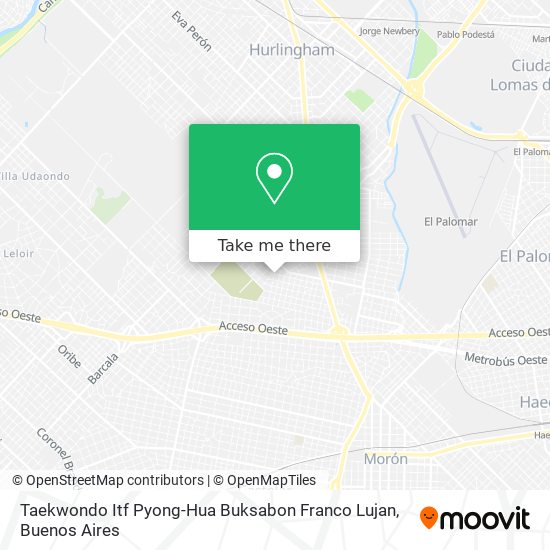 Taekwondo Itf Pyong-Hua Buksabon Franco Lujan map
