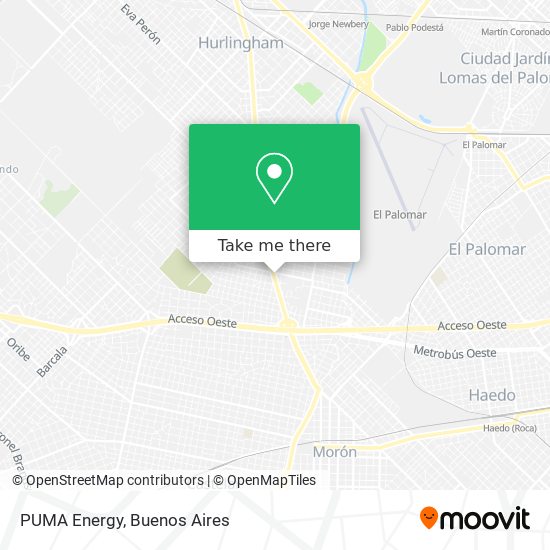 Mapa de PUMA Energy