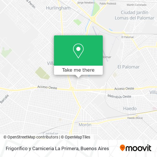 Mapa de Frigorífico y Carniceria La Primera