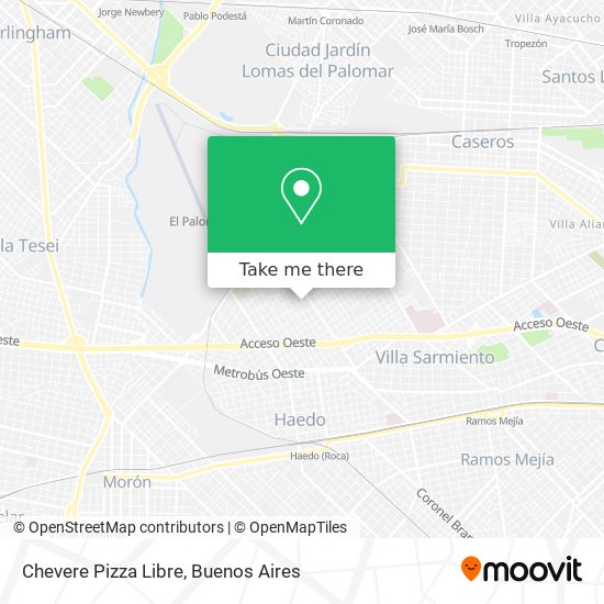 Mapa de Chevere Pizza Libre