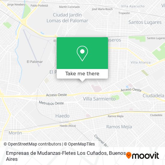 Empresas de Mudanzas-Fletes Los Cuñados map