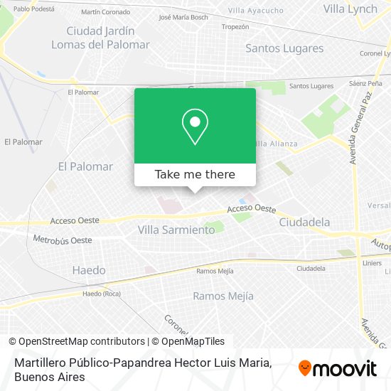 Martillero Público-Papandrea Hector Luis Maria map