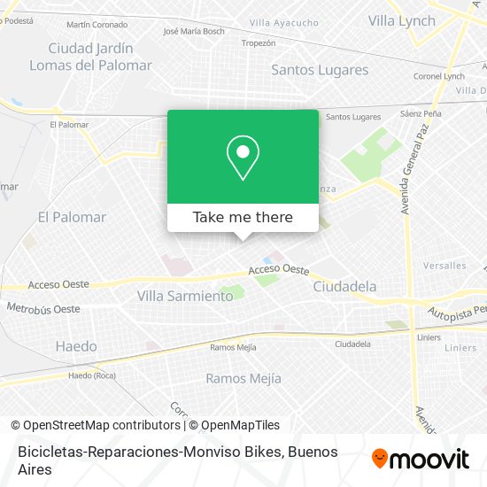 Bicicletas-Reparaciones-Monviso Bikes map