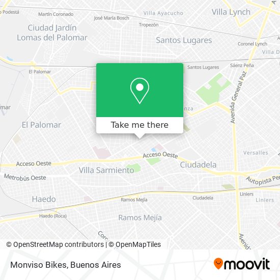 Monviso Bikes map