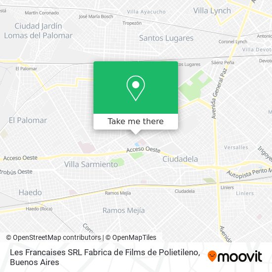 Mapa de Les Francaises SRL Fabrica de Films de Polietileno